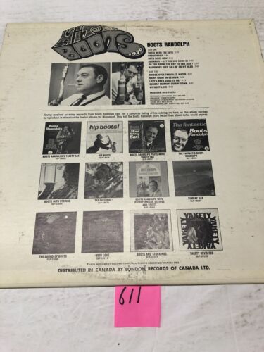 Boots Randolph Hit Boots Vinyl LP Album