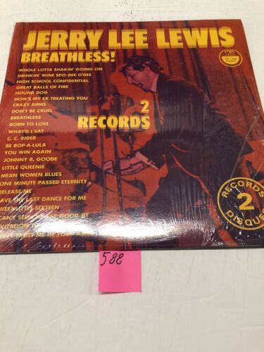 Jerry Lee Lewis Breathless Double Set Vinyl LP Albums