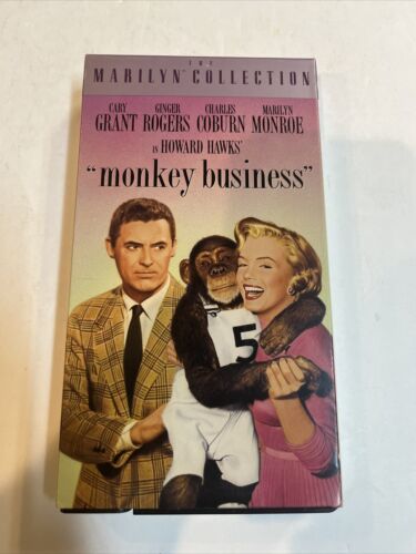 Monkey Business (VHS, 1992) Gary Grant • Ginger Rogers • Marilyn Monroe