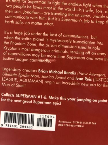 Superman Vol.1 The Unity Saga: Phantom Earth (2019) DC TPB SC B.M.Bendis