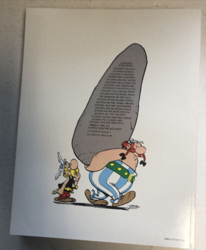 Asterix 9 Books Lot  (Soft Cover ) English  !  in spain in belgium in corsica