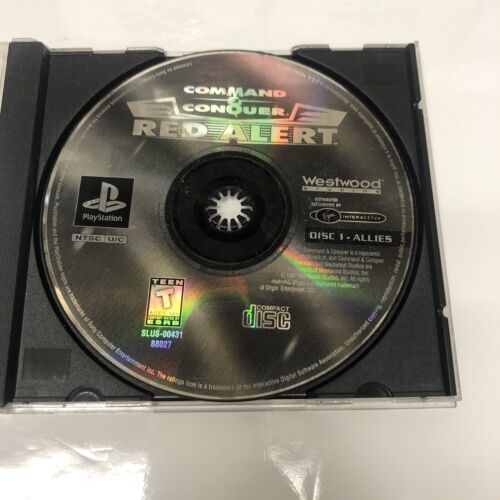 Command & Conquer • Red Alert Disc Soviet • Sony Playstation 1 PS1 • Game Disc