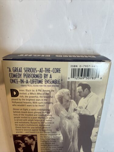 Dinner at Eight (VHS, 2000) Marie Dessler John Barrymore Wallace Berry | Warner