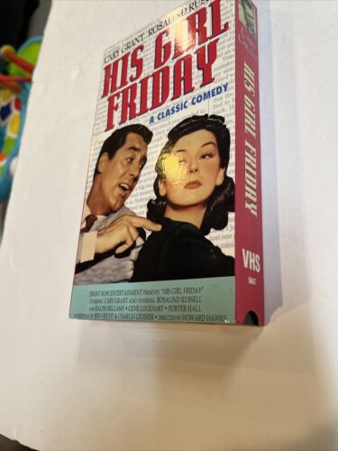 His Girl Friday (VHS 2000) Gary Grant • Rosalind Russell • Ralph Bellamy