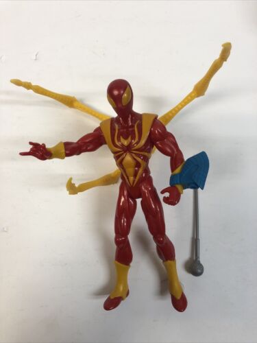 Marvel Ultimate Spider-Man Nano Claw Iron Spider-Man Figure  2013 Complete Mint