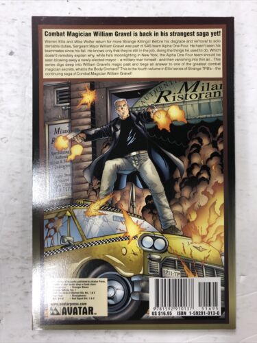 Strange Killings The Body Guard By Warren Ellis (2003) TPB Avatar Press