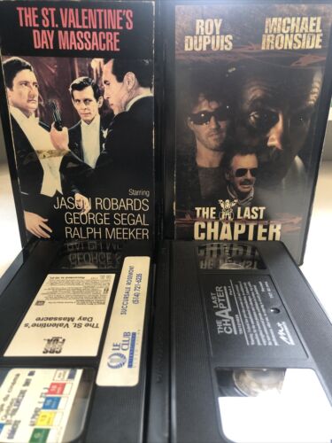 st. valentine's day massacre & The Last Chapter (Gangster Bundle)VHS