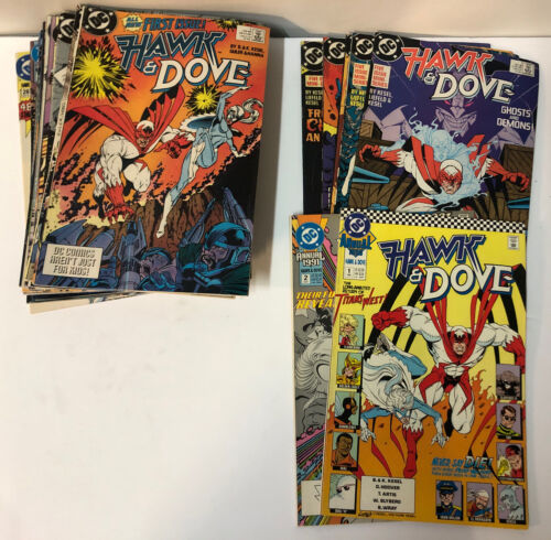 Hawk & Dove (1988) #1-5 + #1-28 + Annual #1-2 F/VF Complete Set ~ Dc Comics