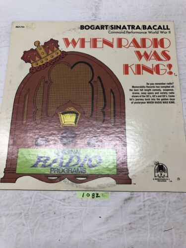 When Radio Was King With Bogart Bacall Sinatra Vinyl  LP Album