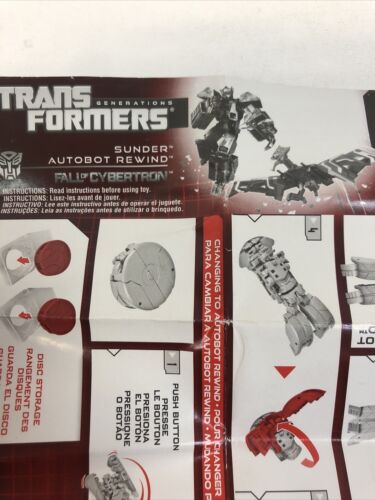 Transformers Generations Fall Of Cybertron Rewind & Sunder (2012) Complete Mint