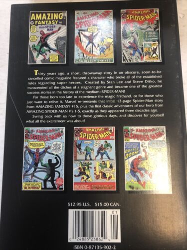 The Amazing Spider-Man Masterworks Vol.1 (1992) Marvel SC TPB  Stan Lee