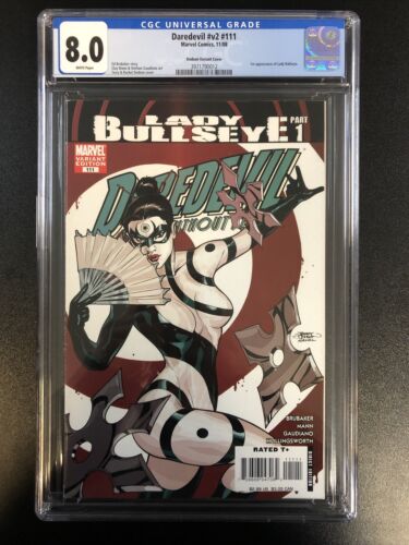 Daredevil #v2 (2008) #111 (CGC 8.0 WP) 1st App Of Lady Bullseye | Dodson Cover