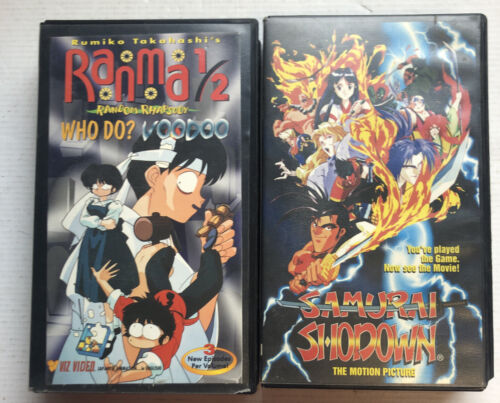 Ranma 1/2  Who Do Voodoo,Samurai Showdown ,Manga English (VHS)