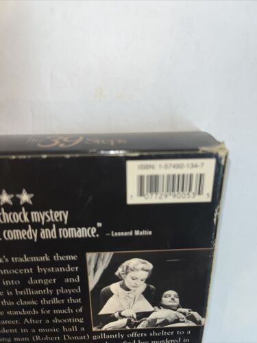 The 39 Steps (VHS 1995) Alfred Hitchcock • Robert Donat • Madelene Carroll