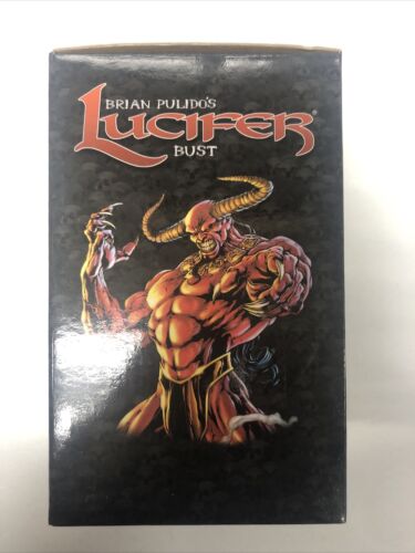 Lucifer Bust (2001) Size: 7" Statue | Brian Pulido|Chaos Comics| Eternal Toy-COA