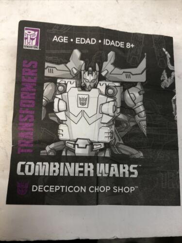 Transformers Generations Combiner Wars Chop Shop 2015 Complete Mint w/instruct