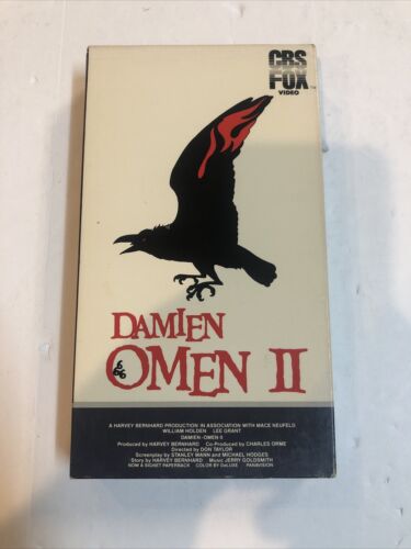 Damien Omen II (VHS) Mace Neufeld • William Holden •Lee Grant | CBS Fox