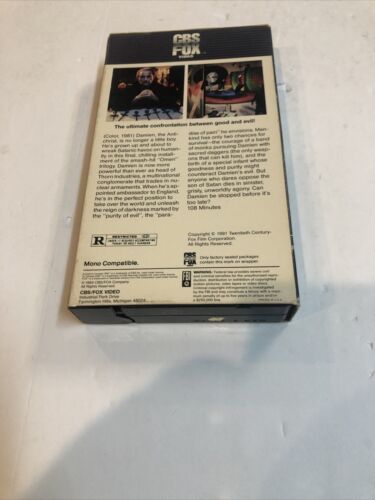 Final Conflict The Last Chapter In The Omen Trilogy (VHS) Mace Neufeld