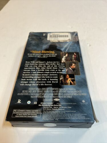 Unbreakable (VHS, 2001) Bruce Willis Samuel L Jackson | Touchstone