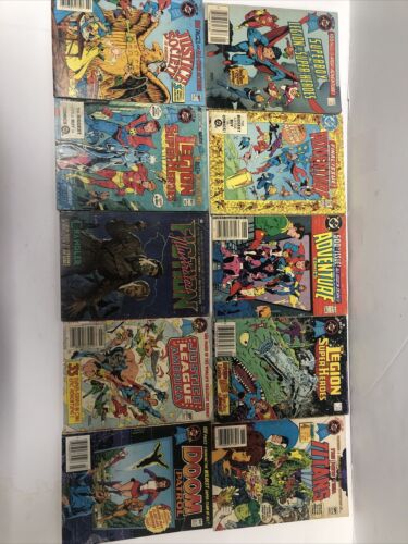 10 Comics Superboy•Adventure•Titans•Legion Of Super Heroes•Doom Patrol•JLA