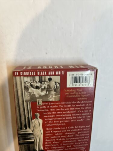 12 Angry Men (VHS, 1990, Vintage Classics) Henry Fonda | MGM/UA