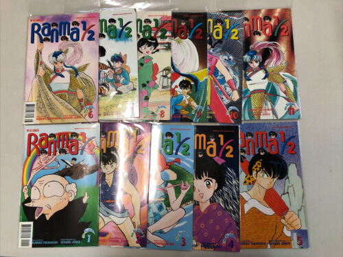 Ranma 1/2 Lot (1995) Part One to Twelve (VF+/NM) Near Complete Sets Run Viz