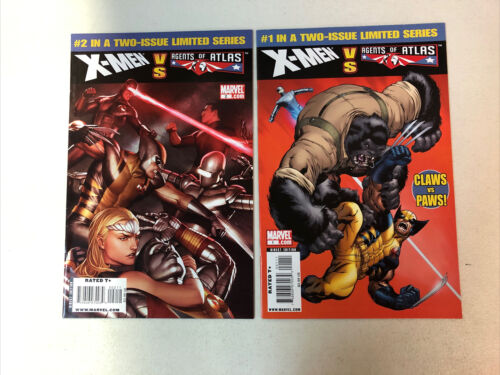 Agents Of Atlas Lot #1 2 3 5 6, 2nd #1-11, Vs. X-Men 1 & 2 Near Complete Set Run