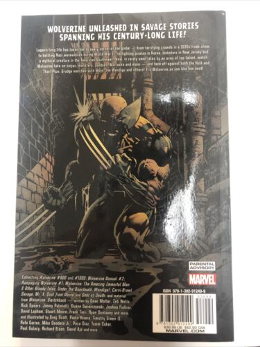 Wolverine The Amazing Immortal Man And Other… (2018) Marvel TPB SC Dean Motter