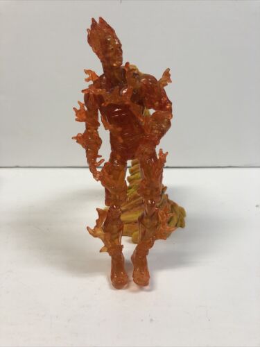 ToyBiz Marvel Fantastic Four Movie Flame On Human Torch 2005 Complete Mint