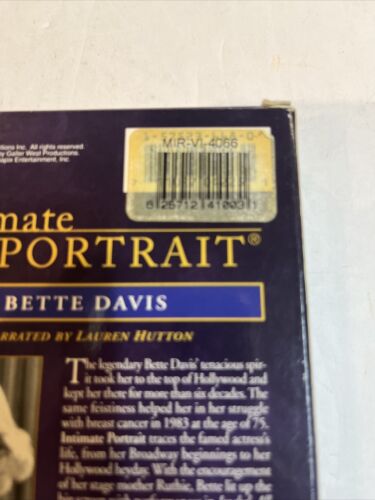 Intimate Portrait Betty Davis (VHS 1996) Lifetime Home | Narrated  Lauren Hutton