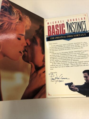 Basic Instinct (1994) Vhs Widescreen Original Directors Cut) | Michael Douglas