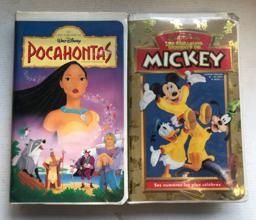 Pocahontas & Les Meillieur Moments De Mickey (French)VHS)