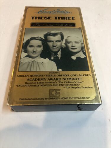 These Three (VHS 1985) Miriam Hopkins • Merle Oberon • Joel McCrea | Goldwyn