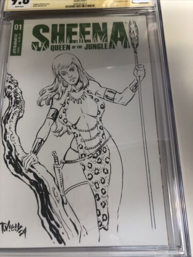 Sheena Queen of the Jungle (2021) # V2 # 1 (CGC 9.8) Signed Tim Vigil * Dynamite