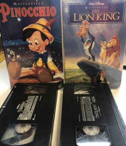 Walt Disney Masterpiece Pinocchio & Lion King (VHS)