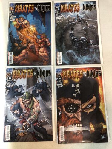 Pirates Vs. Ninjas Lot (2007) #1-4; II #1-7 + more (VF/NM) Near Complete Sets