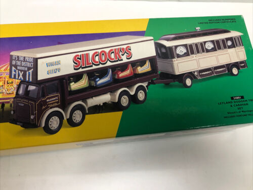 Corgi 1/50 scale 24801 Leyland Dodgem truck & caravan set Silcocks Warrington