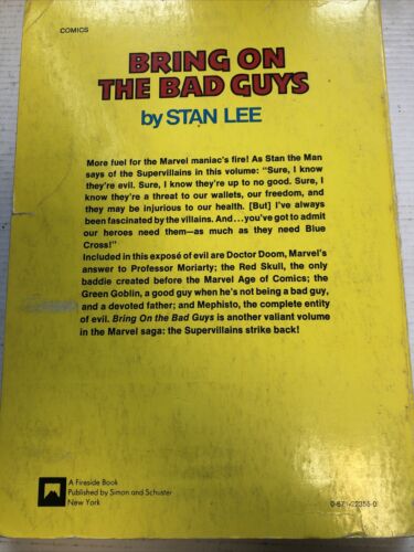 Bring On The Bad Guys (1976) Marvel SC Stan Lee