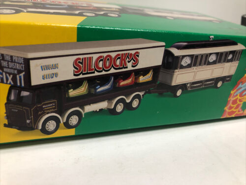 Corgi 1/50 scale 24801 Leyland Dodgem truck & caravan set Silcocks Warrington