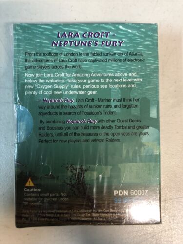 TOMB RAIDER LARA CROFT NEPTUNE'S FURY CCG 50 CARD QUEST DECK SEALED 1999 BOOSTER