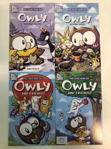 Owly (2003) 4 Different Issues (VF/NM) Top Shelf•Breakin’ The Ice•Helping Hands