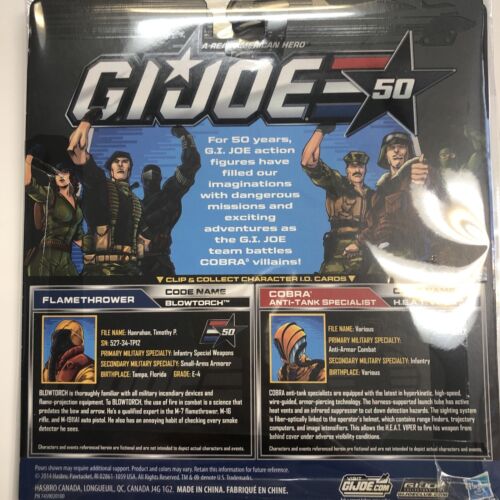 A Real American Hero • GI Joe (2014) Dossier • Cards • Blowtorch • Heat Viper