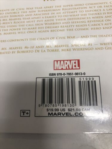 Civil War Ms. Marvel (2015) Marvel TPB SC Brian Reed