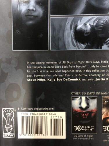 30 Days Of Night: Eben & Stella By Steve Niles (2007) IDW TPB SC