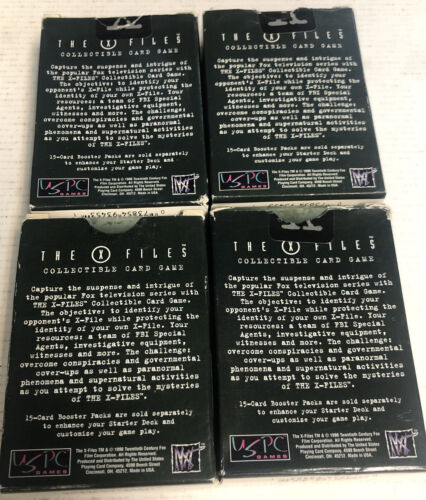 4 X Lot Of X-Files (1996)60 Card Starter Deck's