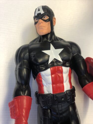 Marvel Avengers Titan Hero Black Dark Captain America 12” (2013) Action Figure