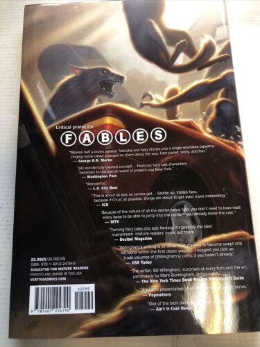 Fables Werewolves Of The Heartland (2012) Vertigo HC Craig Hamilton