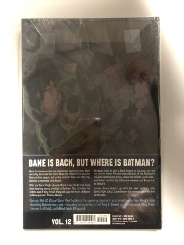 Batman Vol. 12: City of Bane Part 1 (2020)Tom King| DC | TPB Brand New  Sealed