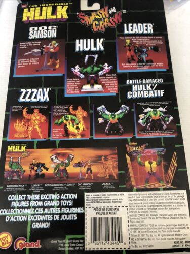 TOY BIZ MARVEL COMICS THE INCREDIBLE HULK 1997 ZZZAX  ACTION FIGURE