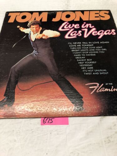 Tom Jones. Live In Las Vegas Vinyl  LP Album